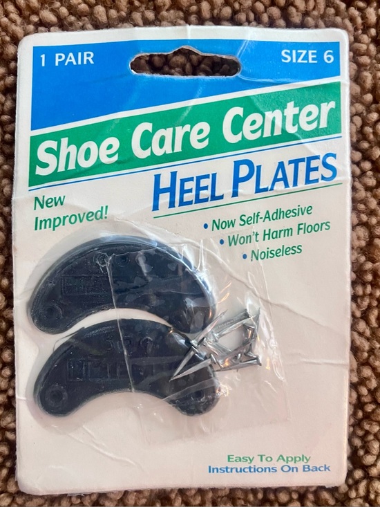Shoes - NEW Vintage Heel Plates Sz 6